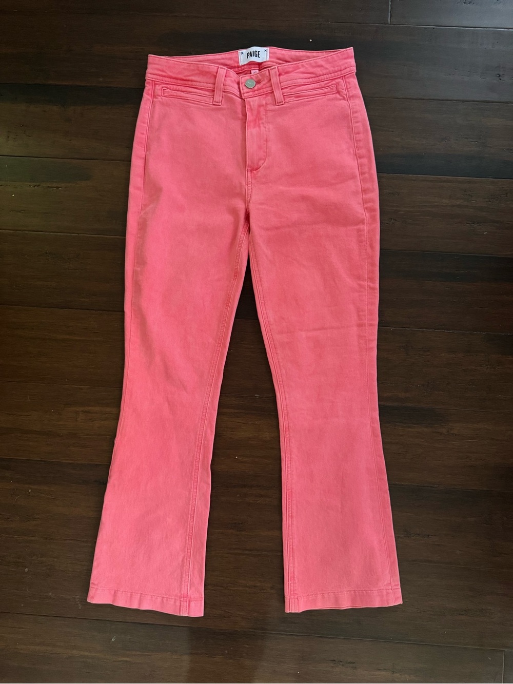 PAIGE Collette Pink Kick Flare Jeans